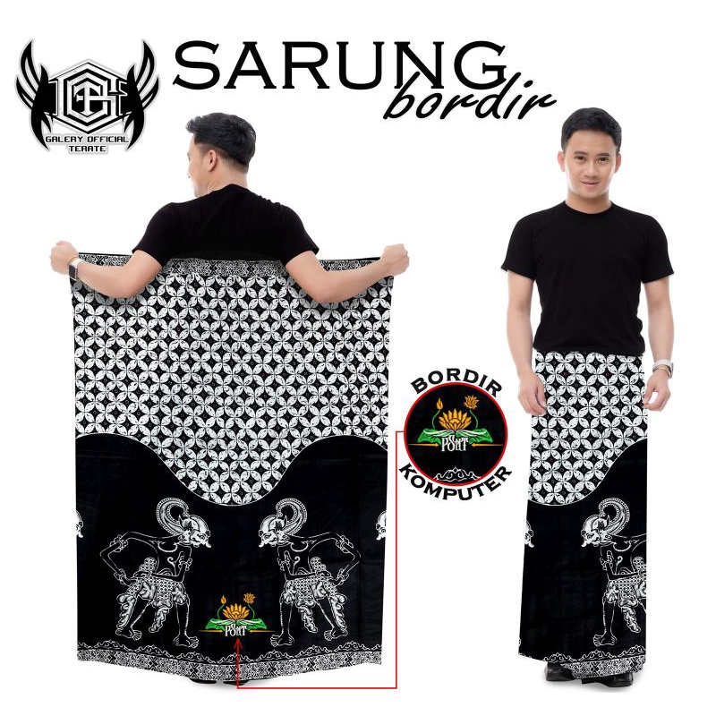 SARUNG PSHT / SARUNG BORDIR PSHT / SARUNG  BATIK / SARUNG MOTOF WAYANG