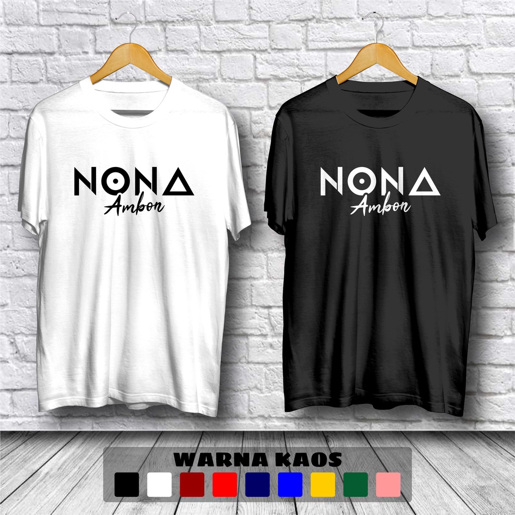Kaos Nona Ambon Logo Baju Distro