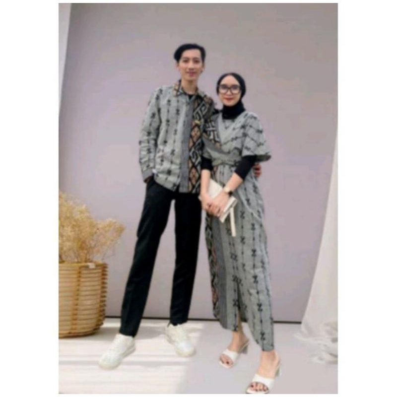 Couple tenun keluarga dress rania set baju keluarga dress rania couple kondangan sarimbit tenun tros