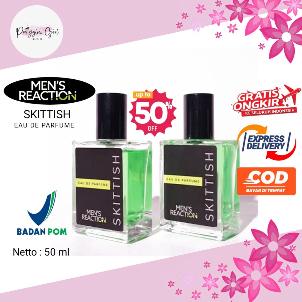 Parfum Pria Dewasa Wangi Maskulin Dan Musk Termurah 50 ml Mens Reaction Original