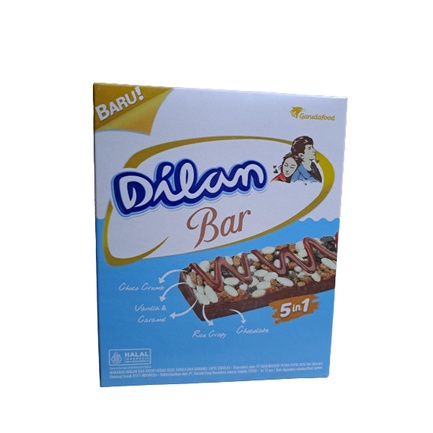 

Dilan Bar Chocolate Crunchy Caramel isi 12pcs x 18g