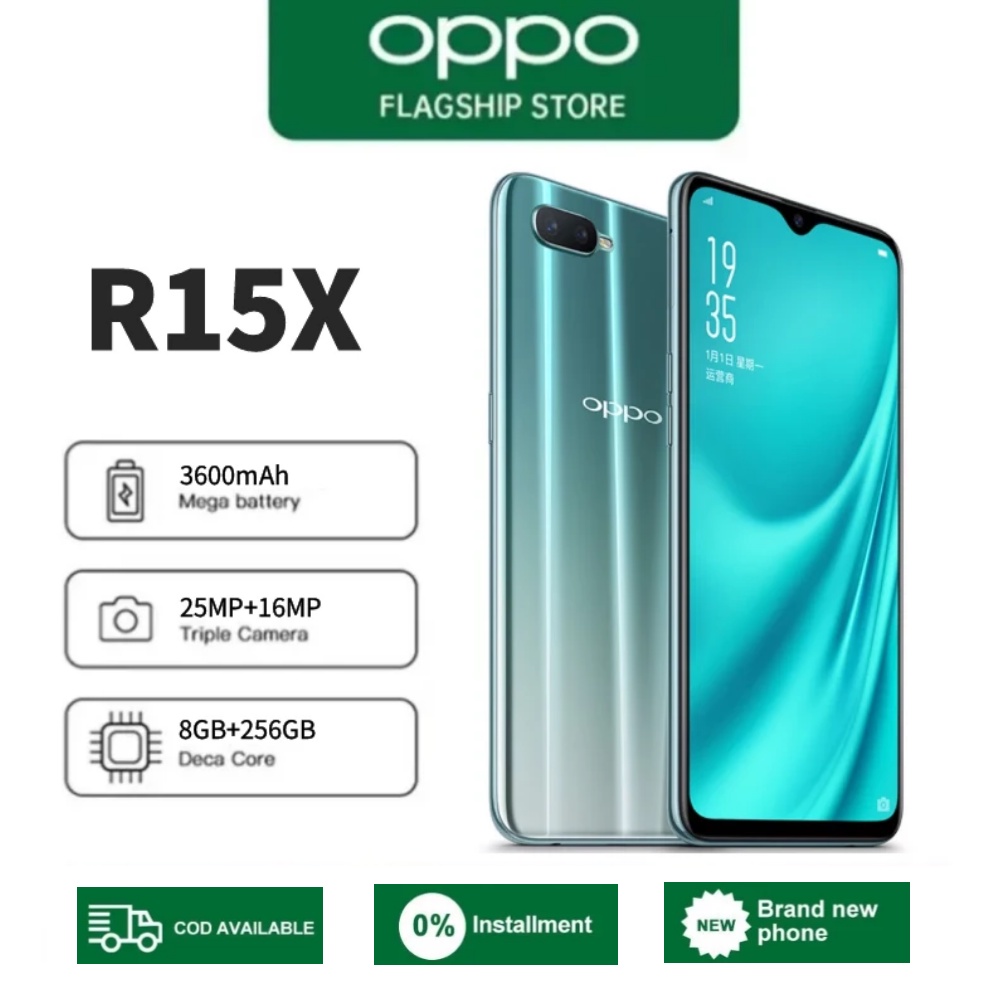 Terbaru 2023 hp promo OPPO R15x RAM 8GB + 256GB 6.4inci Original android Smartphone dual card dual standby Garansi resmi Gratis hp murah Baru