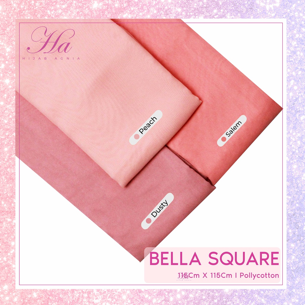 Hijab Bella Square / Segi Empat - Warna Lengkap