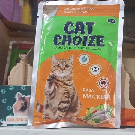 CAT CHOIZE POUCH 75GR makanan basah