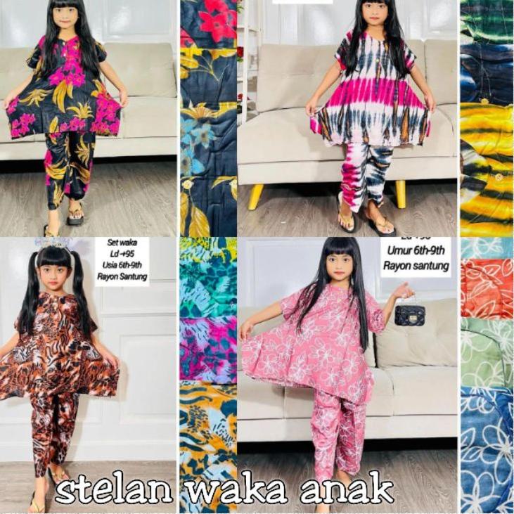 PEN.20Ma23r ‣ STELAN  ANAK CAMELIA || STELAN ANAK WAKA || SET ANAK PEREMPUAN || SETELAN WAKA - WAKA