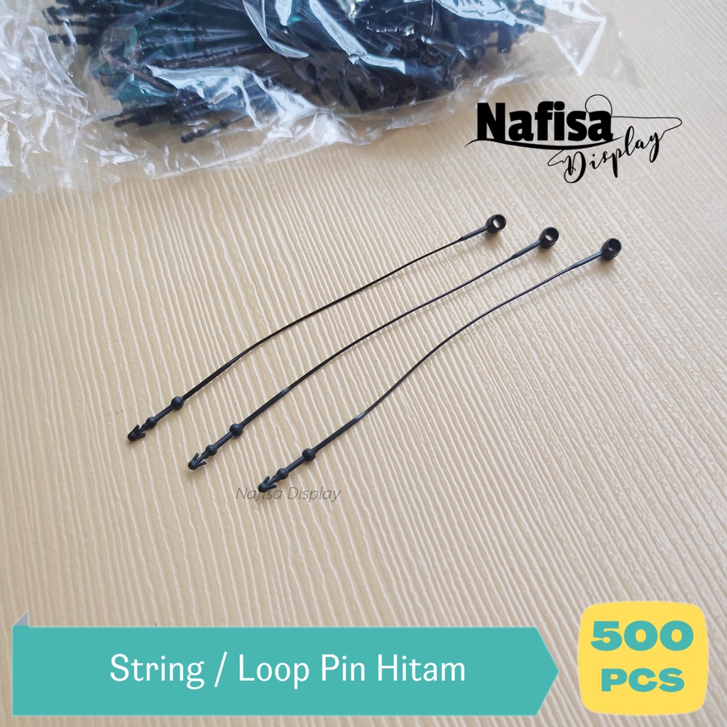 

Loop Pin 3 Inch Hitam Isi 500 Pcs Hang Tag String Lock Nafisa Display