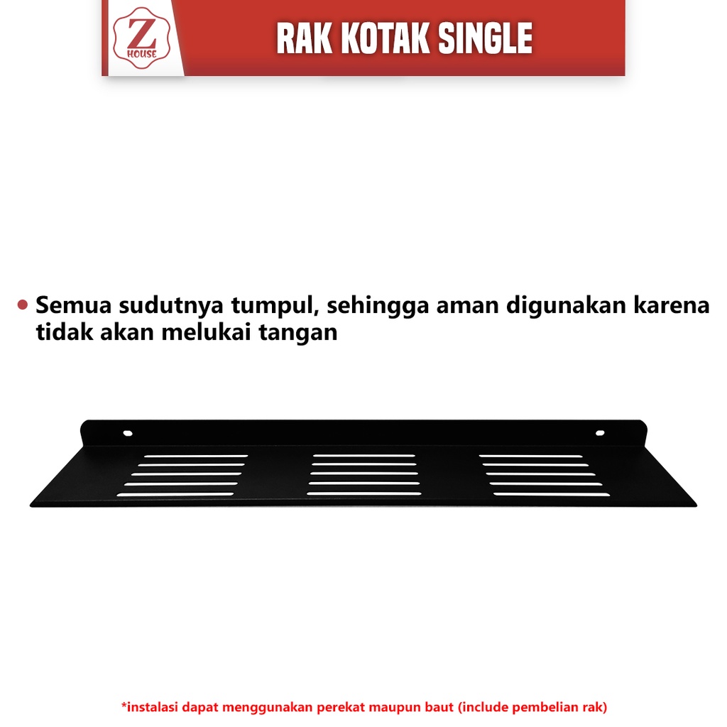 Rak Sampo Kotak Single 50CM Rak Sabun Datar Kotak Singel Bahan Sus304 Hitam Rak Kotak Single Untuk Dapur Bahan Stainless Steel Tebal Rak Bumbu Kotak Single 50CM Rak Dinding Kotak Panjang 50CM Single Warna Hitam