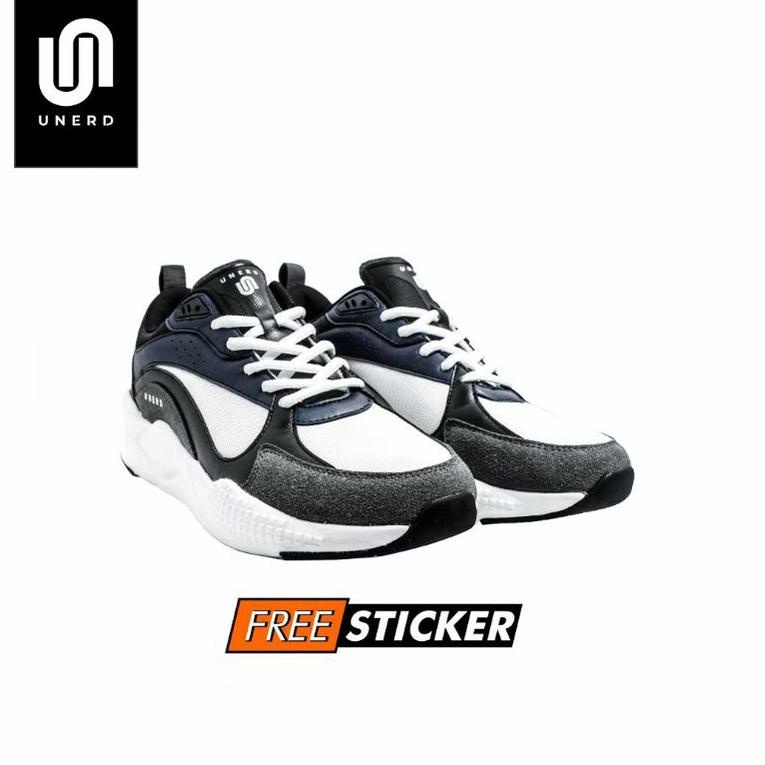 BEST PRODUCT UNERD | Yukkuri Navy Blue | Sepatu Sneakers Casual Pria Wanita