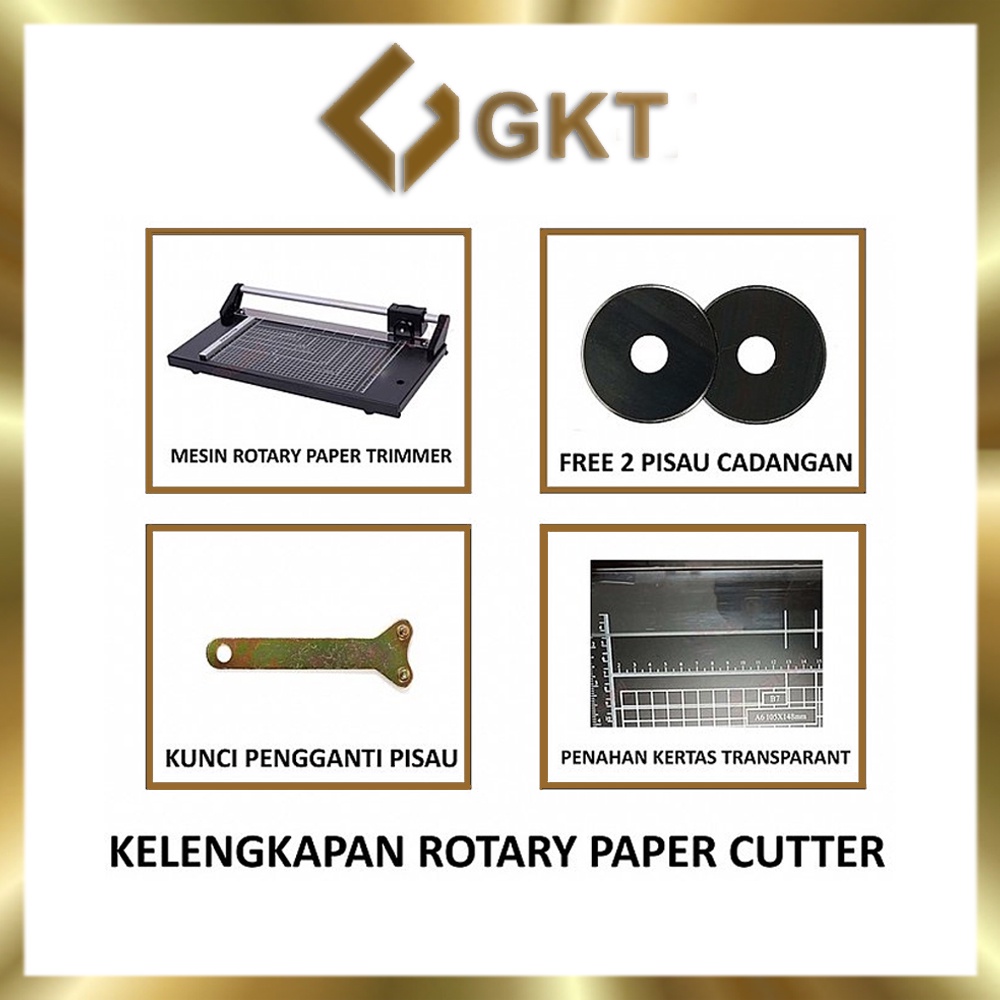 Rotary Paper Cutter Trimmer A4 / A3 Vertikal dan A2 / A1 Vertikal - Alat Potong / Pemotong kertas HVS, Kertas foto Photo glossy, Silky, Sticker, Art Paper, A3, A4, A5, A6, Pas Photo