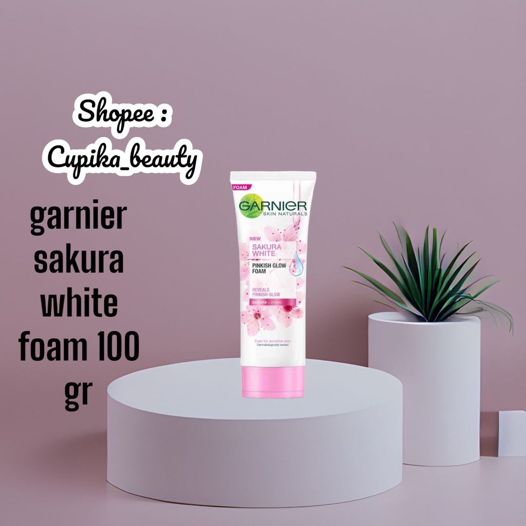 [ue] [100 gr] garnier sakura white foam 100 gr // GARNIER Sakura WHite Pinkish Radiance Gentle Facial Foam