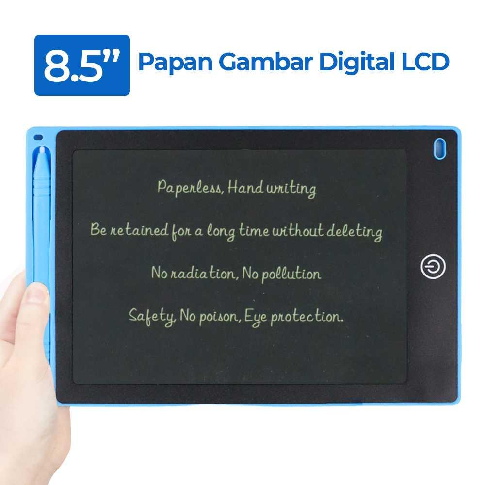 Papan Gambar Digital LCD Drawing Graphics Tablet Colorful 8.5 Inch - RO85 - Blue