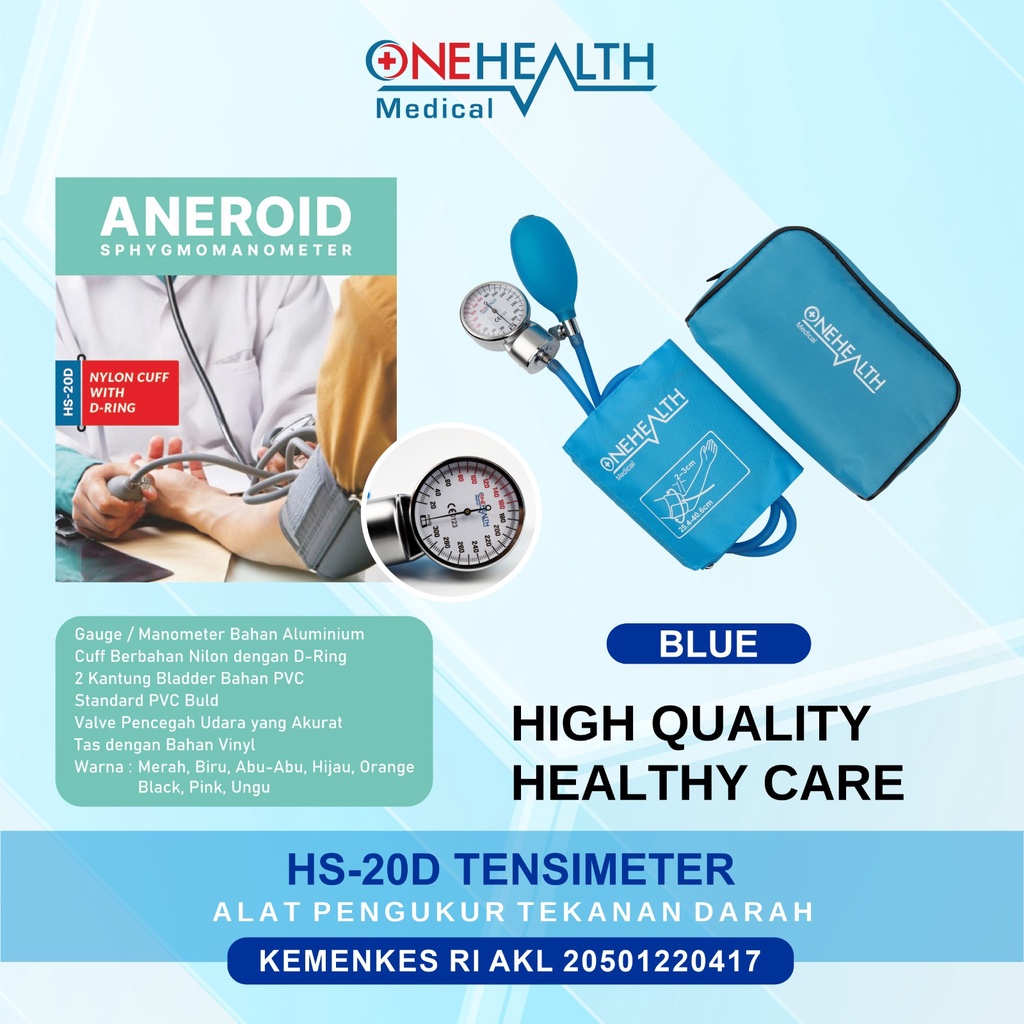 Alat Tensi Darah Tensimeter Manual Onehealth Tensi Jarum Jam Alat Ukur Tekanan Darah
