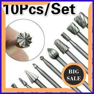 mata bor ukir kayu 10 pcs mata bor kayu mata bor kikir tungsten drill bit mata ukir mini grinder mat