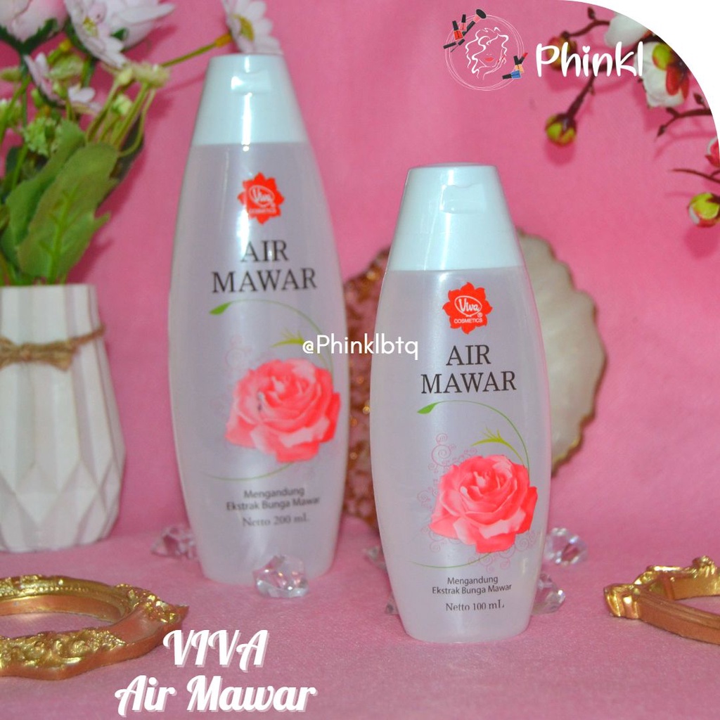 `ღ´ PHINKL `ღ´ 【v】【i】【v】【a】 Viva air mawar penyegar pembersih wajah rose water