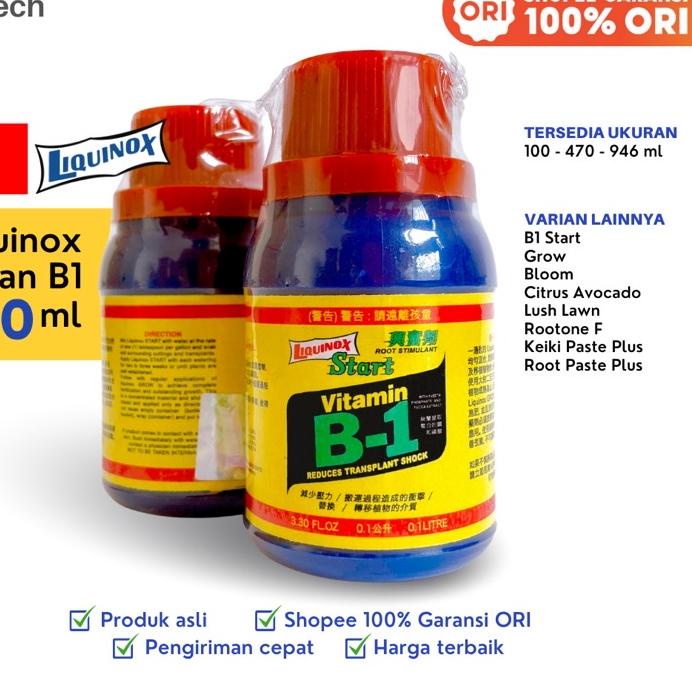 ✨Mall✨ Liquinox Start Vitamin B1 Taiwan 100ml pupuk tanaman 0.1 liter Ori | Amerika USA thailand tre