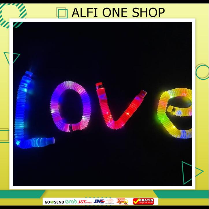 POP TUBES - POP LIGHT UP POP PIPES MAINAN LAMPU PIPA LED FIDGET TOYS POP TUBES - POP LIGHT UP POP PI