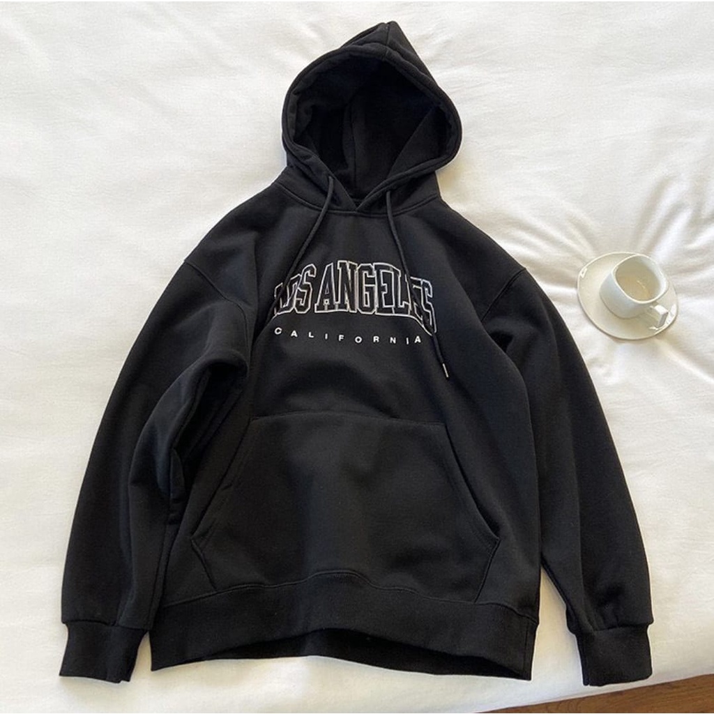 Sweater Hoodie Bigsize Oversize | LOS ANGELES CALIFORNIA Hoodie Bigsize Kekinian Korean Style