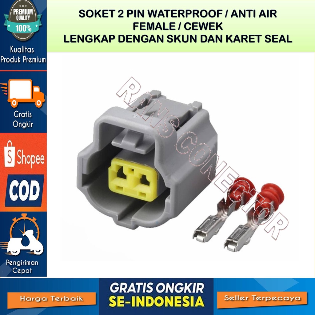 SOKET ECT TEMPERATUR COROLLA GREAT VIOS GEN 1 YARIS GEN 1 SOLUNA MITSUBISHI - SOKET ECT TEMPERATUR