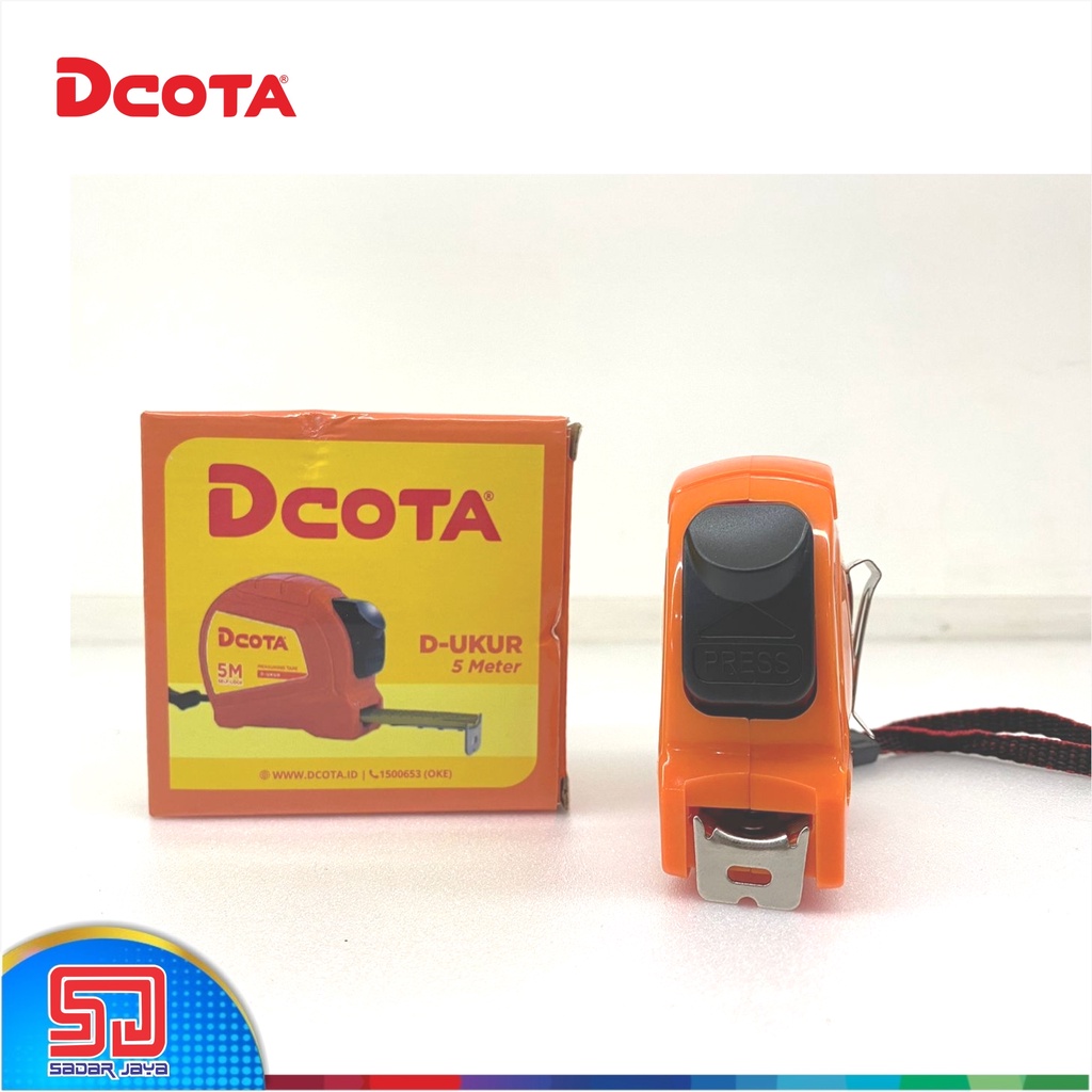 DCOTA D-Ukur Meteran 5 Meter Measuring Tape 5meter Alat Ukur Dimensi 5M