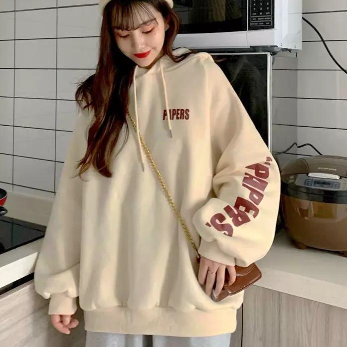 Hoodie Wanita Oversize Korea Tebal Sweater Oversize Wanita Korean Style Jumbo Ori Jaket Hoodie Wanit