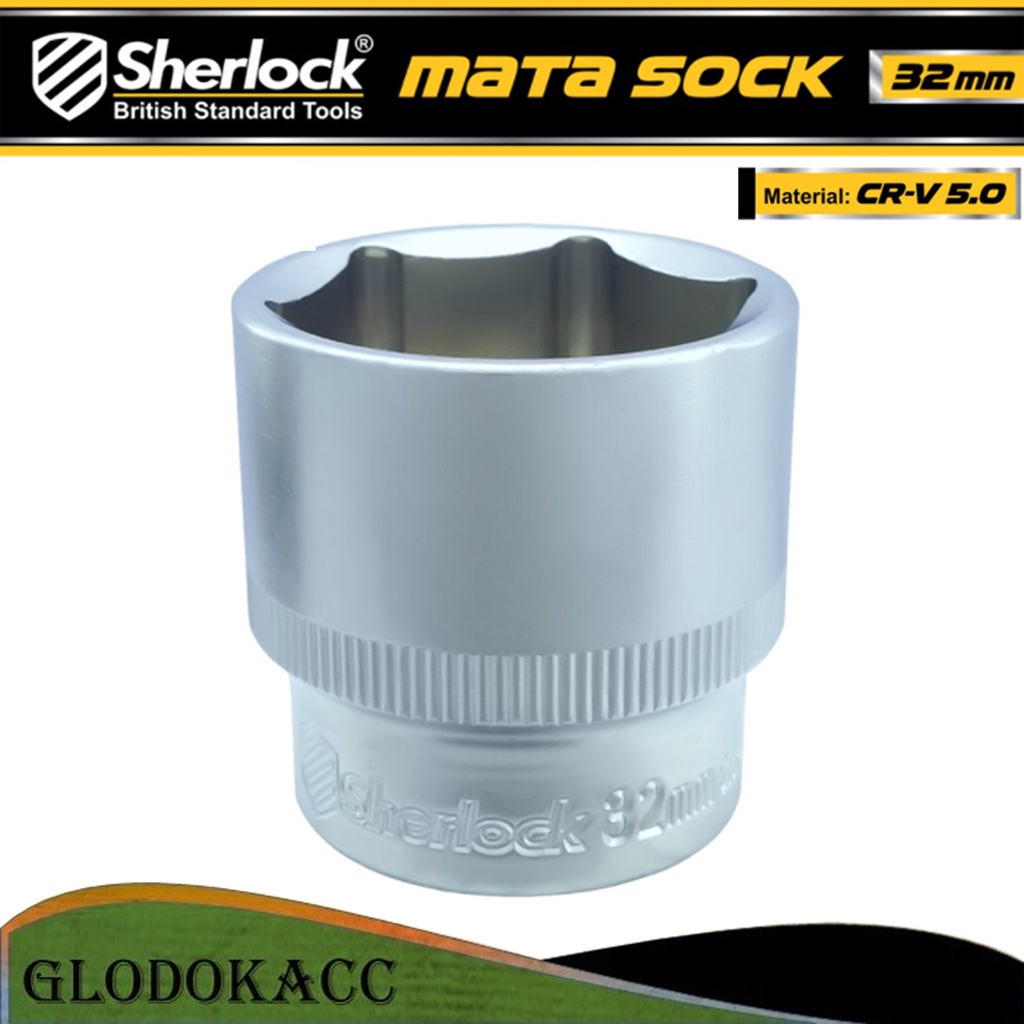 Kunci Shock 32 mm 6 PT / Sherlock Mata Sok/Sock 1/2 inch