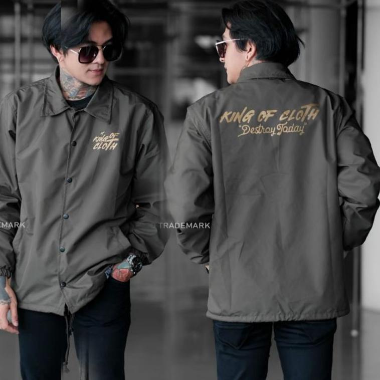 MURAH MERIAH JAKET WINDBREAKER INDIGO KING OF CLOTH - COACH PARASIT JAPAN SIMPLE PRIA WANITA CASUAL 