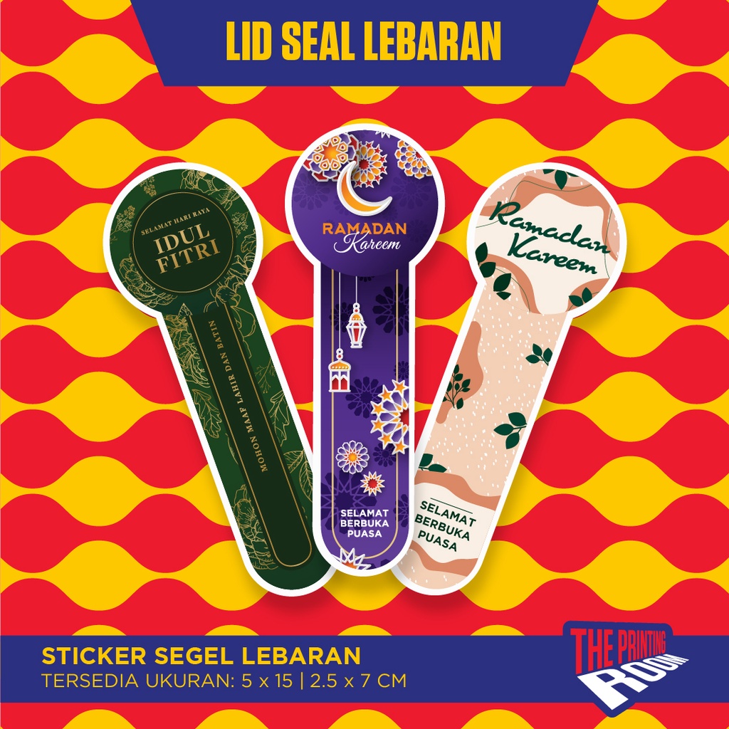 

THE PRINTING ROOM - Stiker Segel Lebaran / Lid Seal