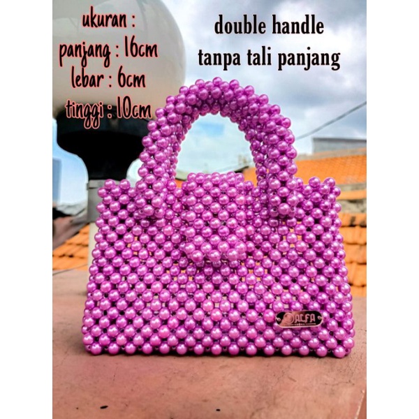 tas mutiara/tas manik/tas manik-manik/Sling bag/tas selempang