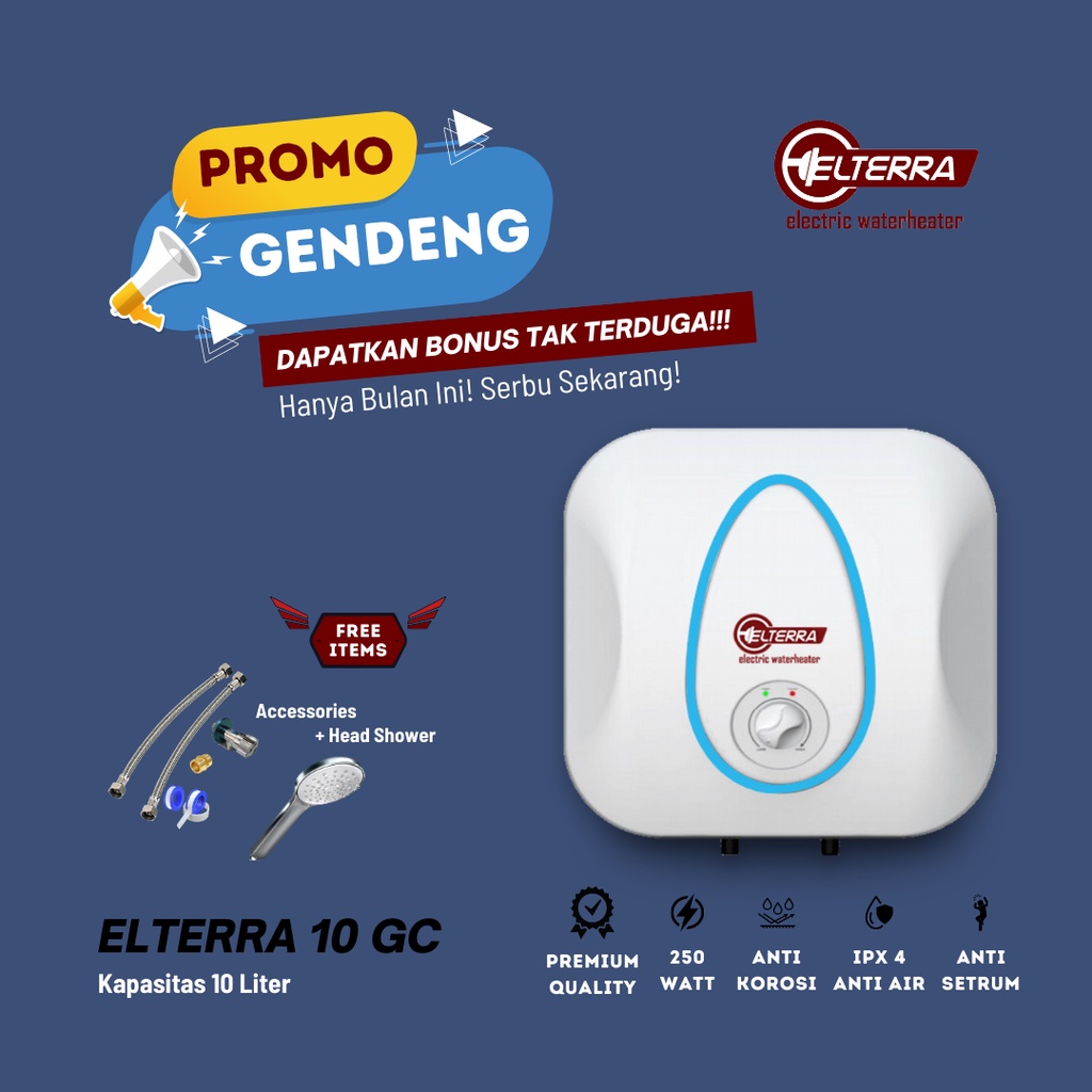 mesin air panas kamar mandi listrik Handal Bukan Ariston Water Heater Elterra GC 10