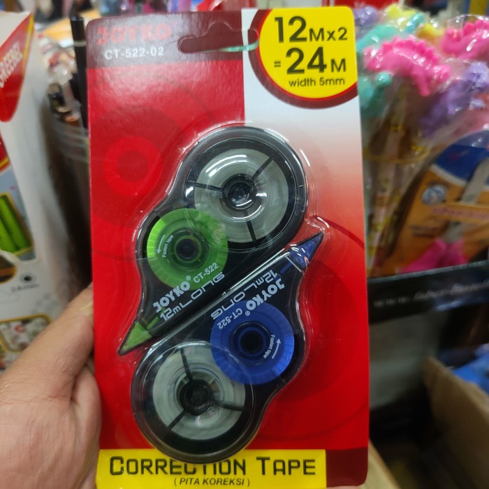 

JOYKO TIPE X CORRECTION TAPE CT-522 ROLL 12 METER - 2 piece