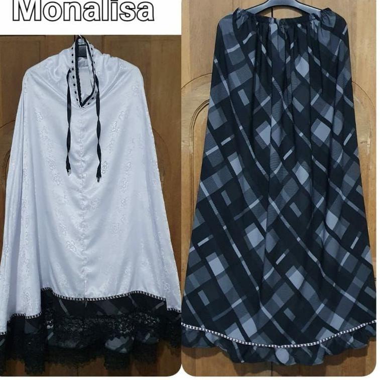 HARGA TERMURAH Mukena Santri / Mukena Mutiara Monalisa Renda Hitam Terbaru
