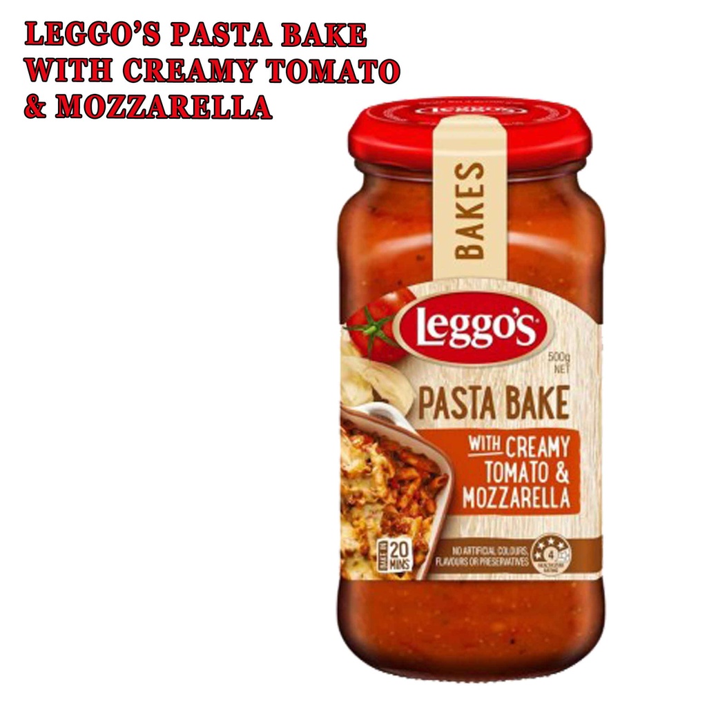 LEGGOS PASTA BAKE WITH CREAMY TOMATO&amp; MOZZARELLA 500g