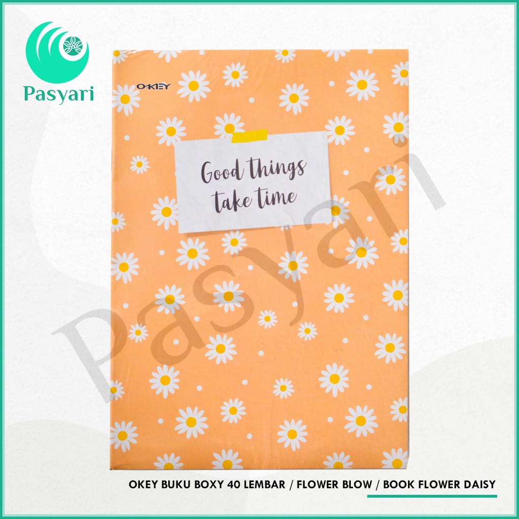 

[ Per pack ] OKEY Buku BOXY 40 lembar / FLOWER BLOW / book Flower Daisy 1 PACK