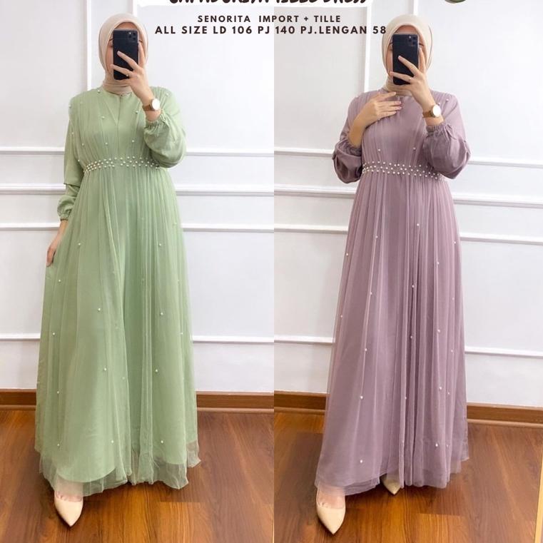REKOMENDASI [ORI] Capadokiya Tile Dress/Dress Tulle Ld 100 110 120/Dress Kondangan/Dress Maternity/D