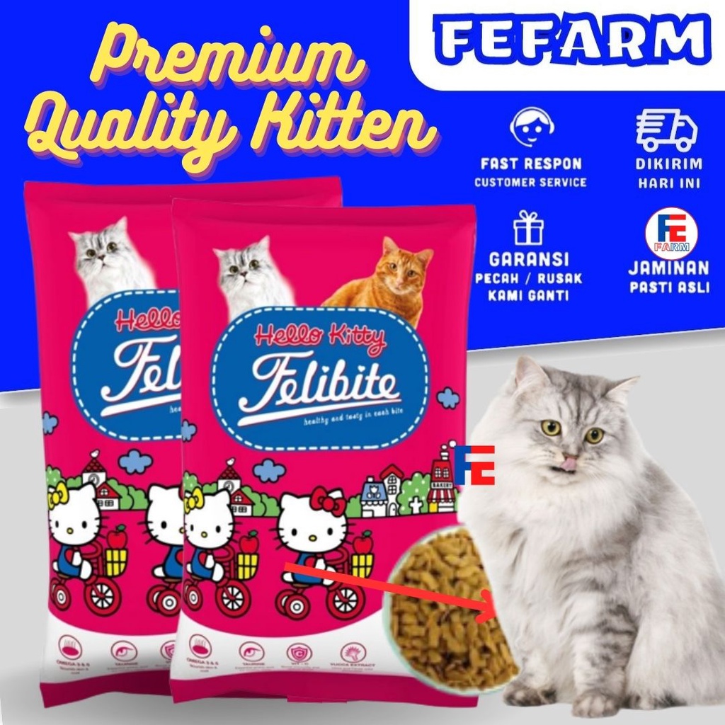 Makanan Kucing Felibite Bentuk Ikan Felibite FEFARM