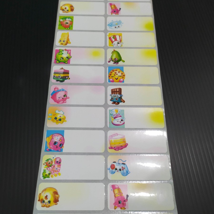 

Label Nama Waterproof - Shopkins