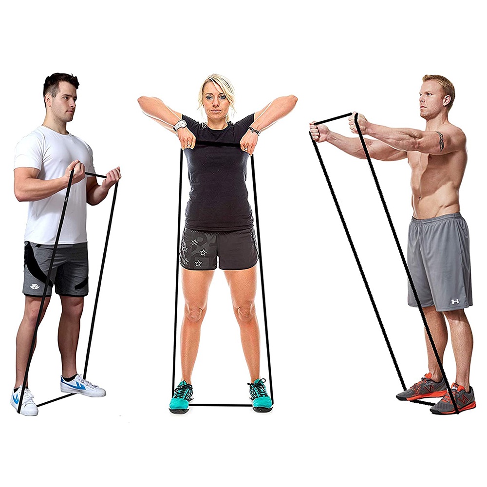 Latex Pull Up Resistance Band Fitness - Size L - OMSEDOBK Black