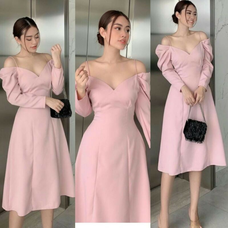 S3 Luluna Dress Fashion Wanita Premium / Dress Pesta Perempuan Modis Kekinian / Dress Cewek Seksi Te