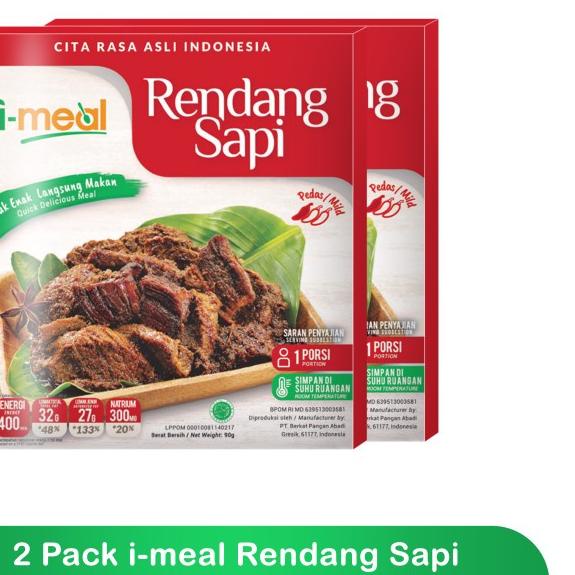 

◌ I-Meal Rendang Sapi 2pcs ♔
