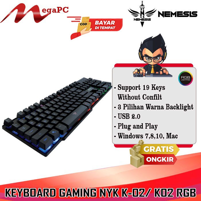 Keyboard GAMING NYK K 02 RGB