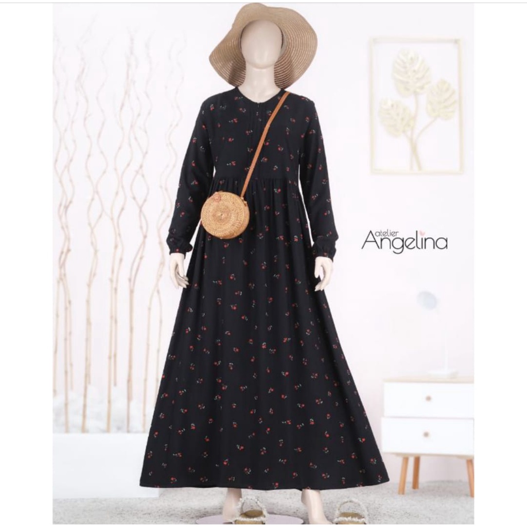 Atelier Angelina Lisi Black Sarah Dress - Lil Heart Bella Dress