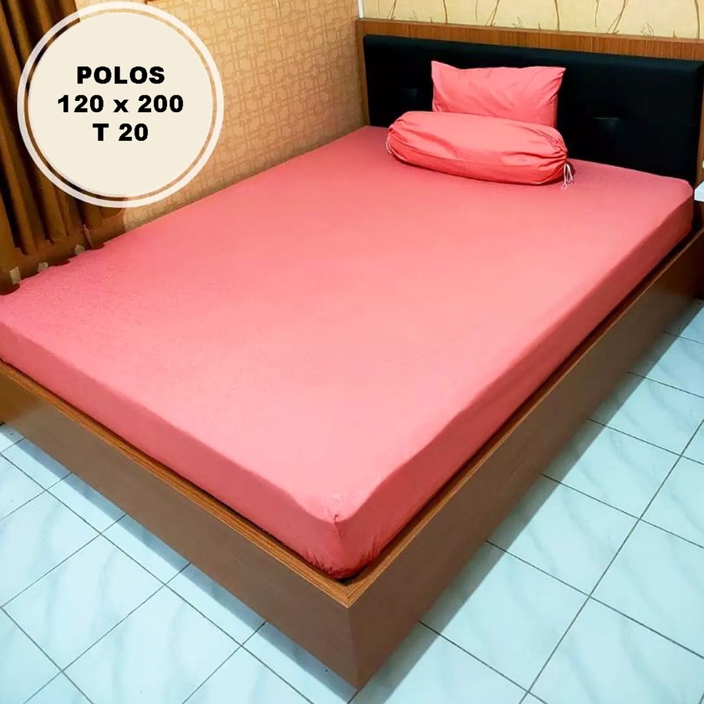 [✅COD] Paket Seprei Sprei Polos 120x200 Dan 2 Sarung Bantal Guling Homemade Katun Embos Perlengkapan Dekorasi Kamar Rumah