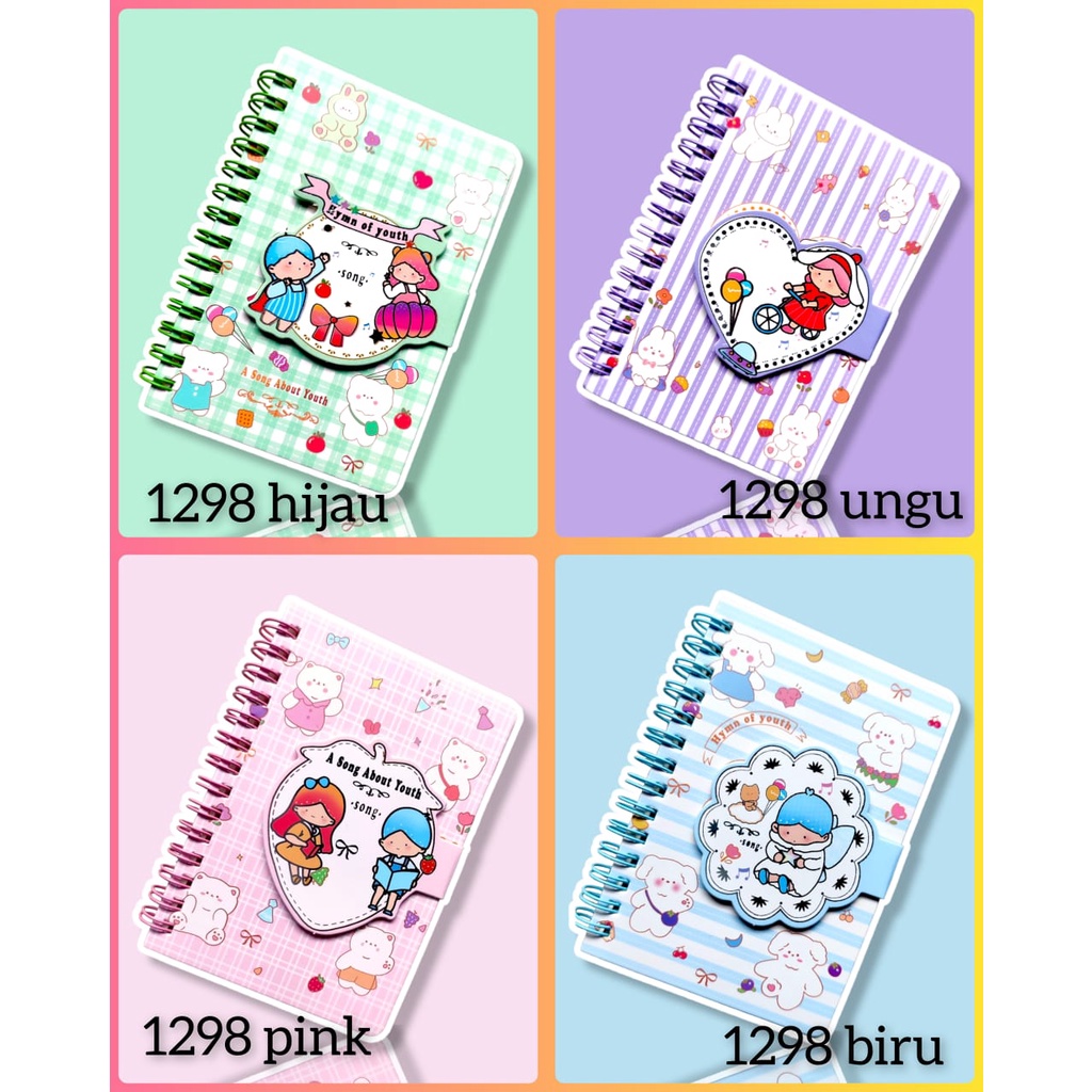 

GEMILANGWALLPAPER- BINDER NOTEBOOK LUCU | CARTOON DIARY | MEMO MINI BINDER BOOK | NOTEBOOK | MINIBOOK | MEMO KECIL | BUKU MEMO LUCU
