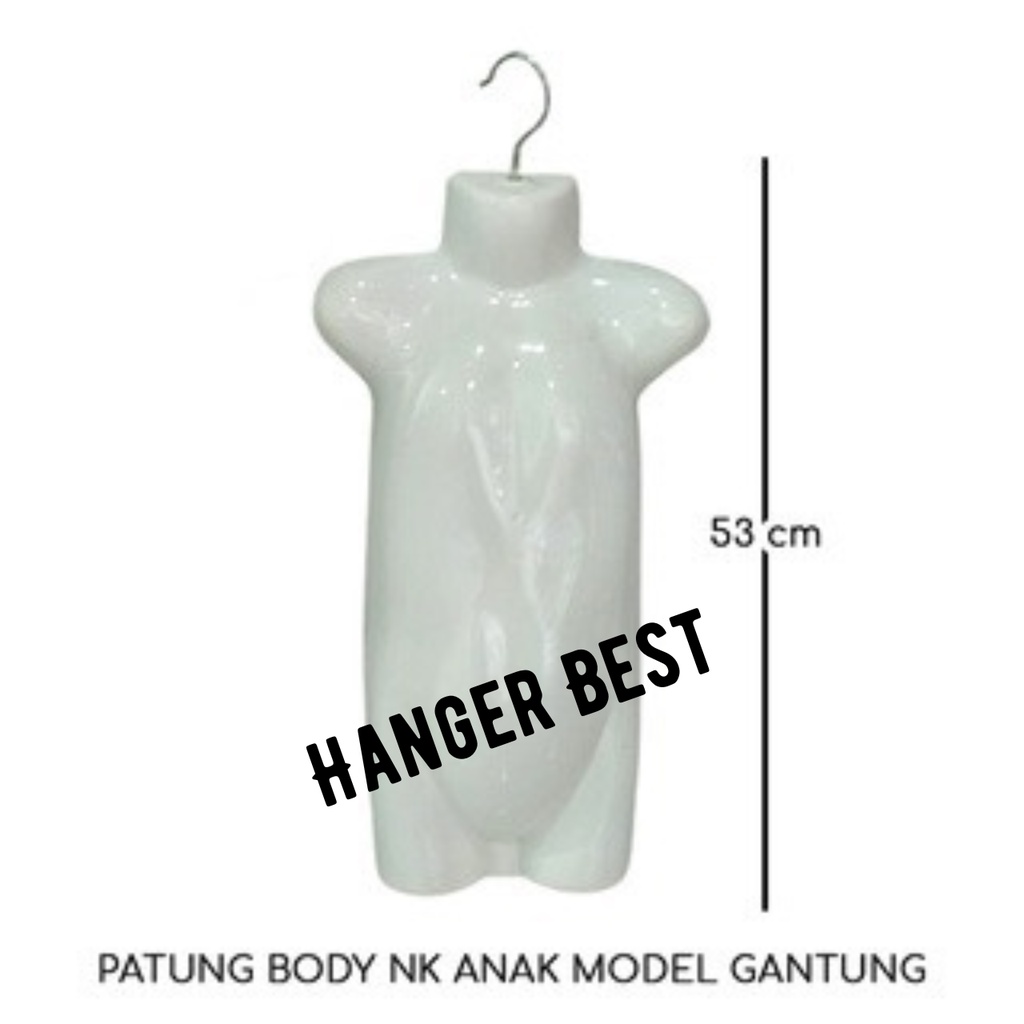 Manekin Hanger Body Gantung Anak Manekin Gantung Anak Display Pakaian Setelan Anak ( 3 Pcs )