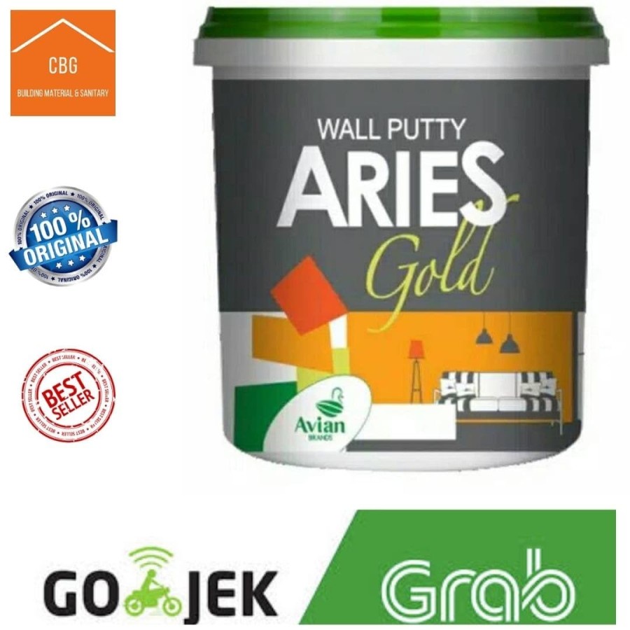 PLAMIR TEMBOK ARIES GOLD WALL PUTTY 20 KG