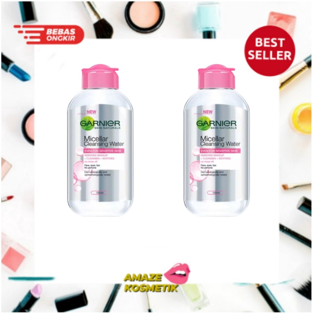 NEW !!  M!cellar Cleansing Water Pink 125ml GARNIER (BPOM)