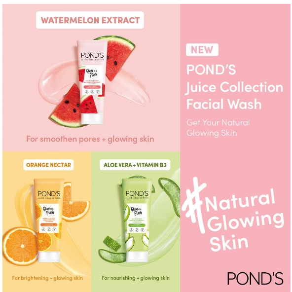 Pond's Juice Collection Cleanser Watermelon Extract 90 gr