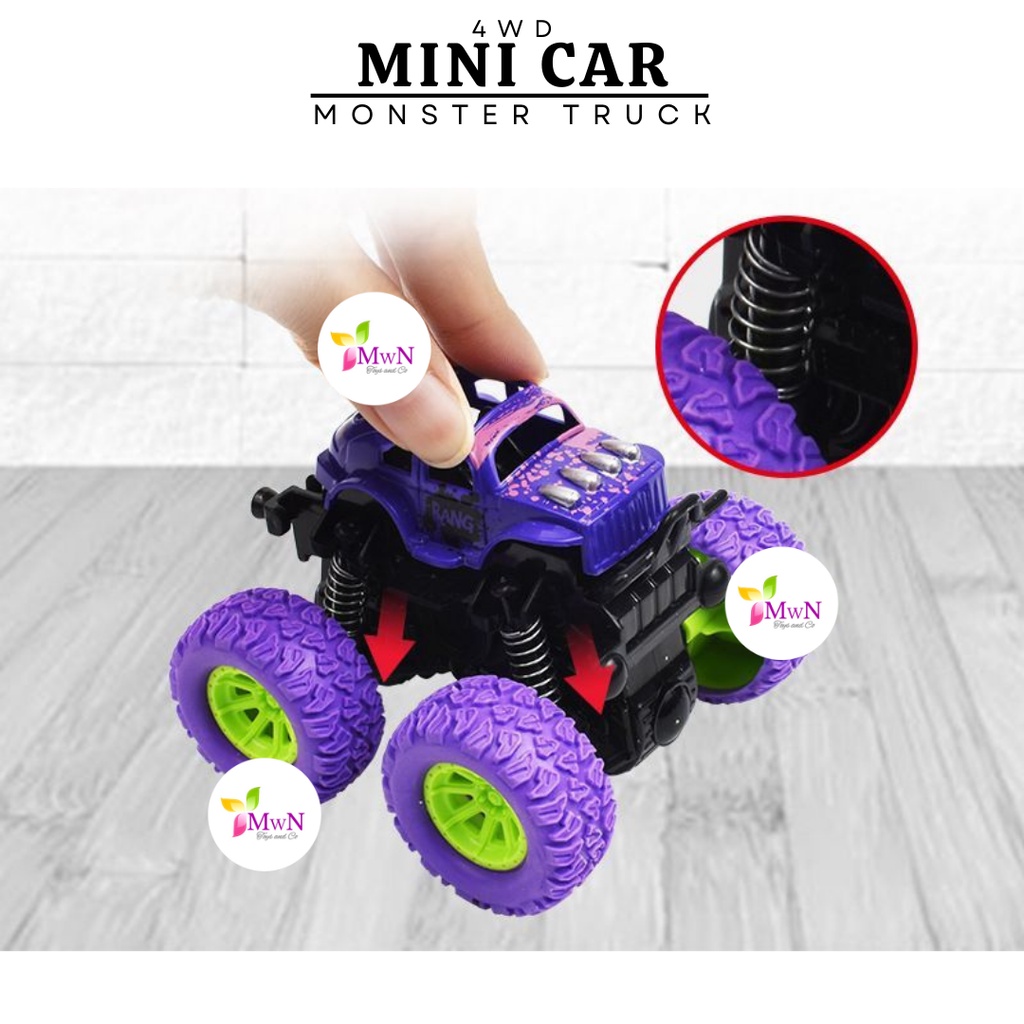 MWN Mainan Mobil Anak Mini Monster Truck Off Road 4WD