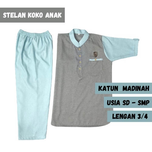 SETELAN KOKO ANAK LAKI LAKI REMAJA STELAN BAJU KOKO ANAK 12 TAHUN