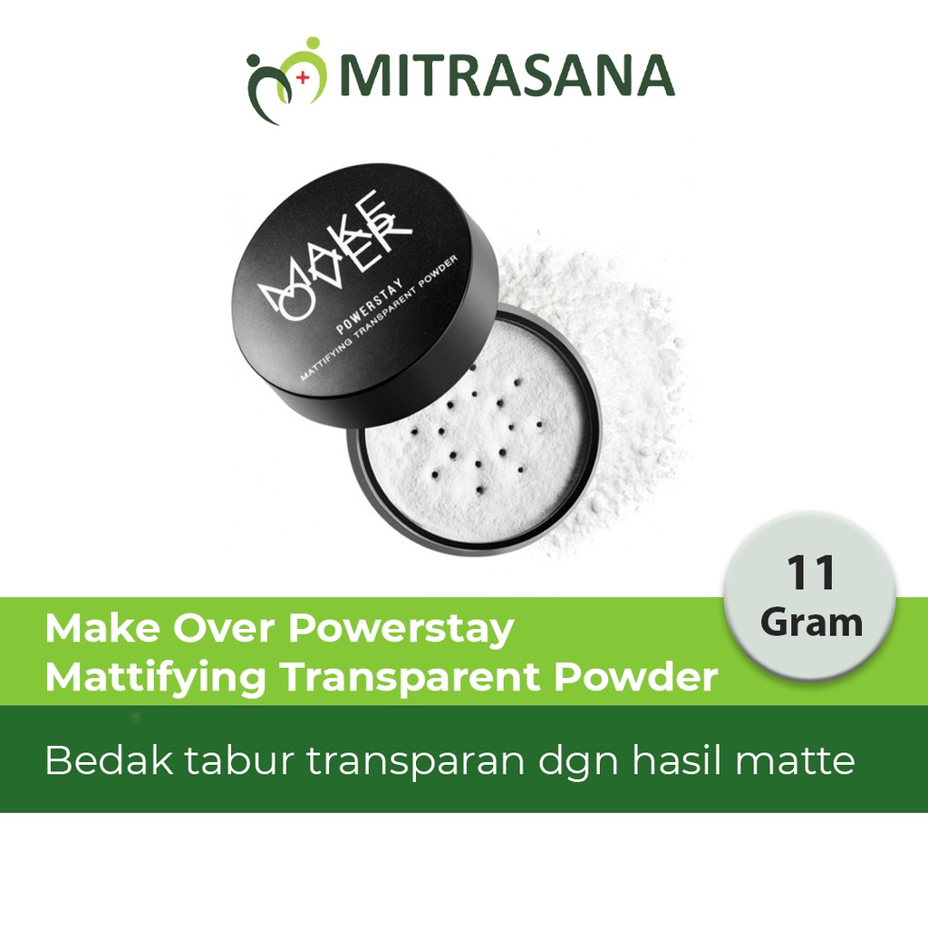 MAKE OVER POWERSTAY MATTIFYING TRANSPARENT POWDER 11 G - BEDAK TABUR